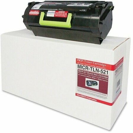 MICROMICR MICR Toner Cartridge, R/ LEX MS810, Use w/MICRIMA521, BK MCMMICRTLN521